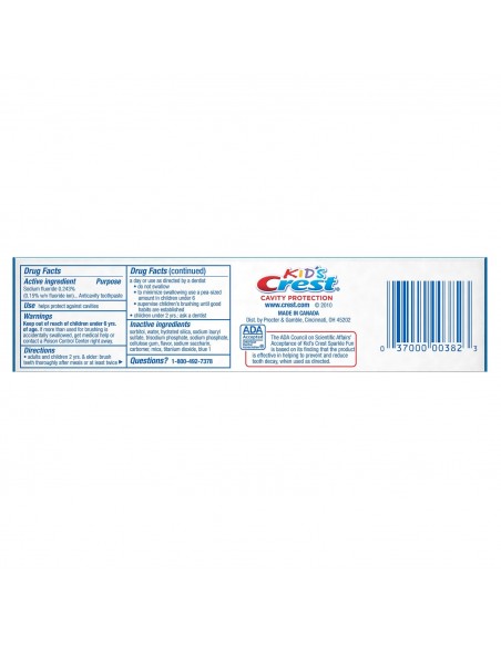 Детская зубная паста Crest Kid's Cavity Protection фото 2