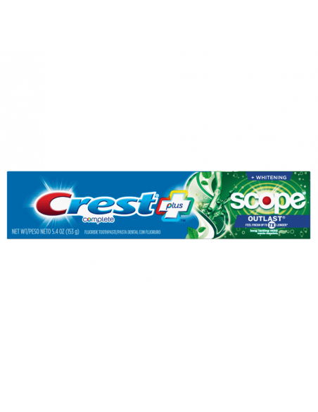 Отбеливающая зубная паста Crest Complete Multi-Benefit Whitening + Scope Outlast фото 1