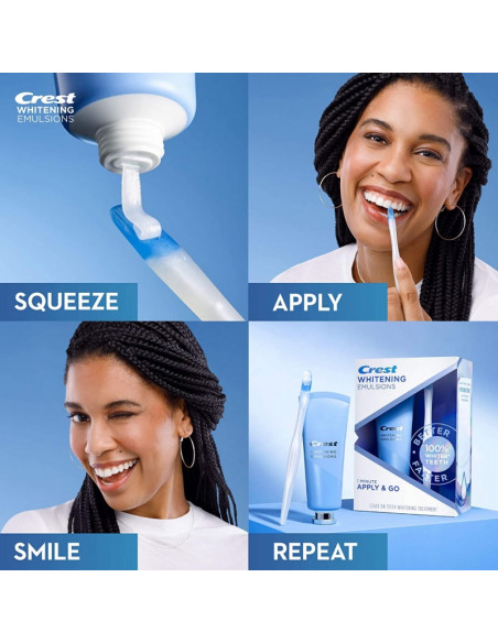 Crest Whitening Emulsions Leave-on Teeth Whitening Treatment with Whitening Wand Applicator фото 11