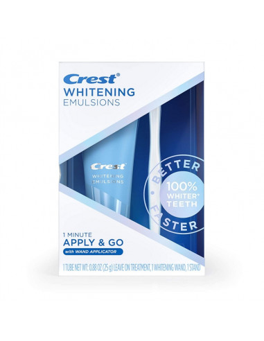 Crest Whitening Emulsions Leave-on Teeth Whitening Treatment with Whitening Wand Applicator фото 1