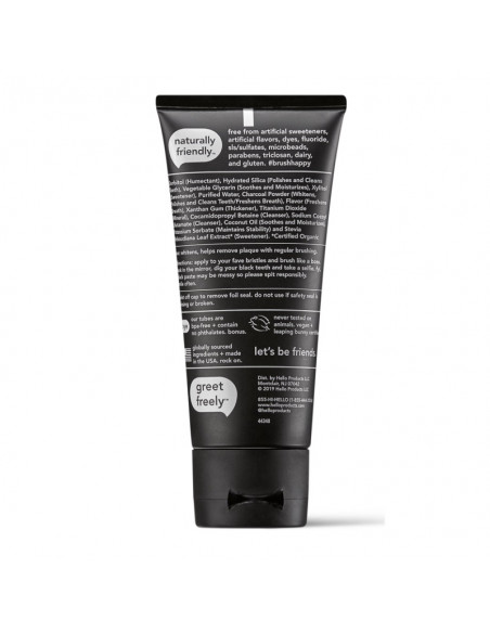Отбеливающая зубная паста Hello Activated Charcoal Epic Whitening With Fresh Mint + Coconut Oil фото 3