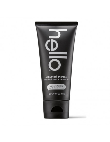 Отбеливающая зубная паста Hello Activated Charcoal Epic Whitening With Fresh Mint + Coconut Oil фото 2