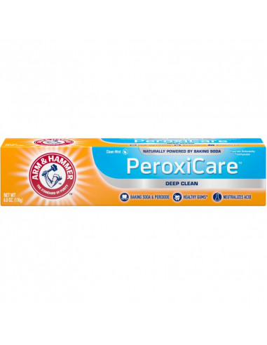 Отбеливающая зубная паста ARM & HAMMER PeroxiCare Clean Mint фото 1