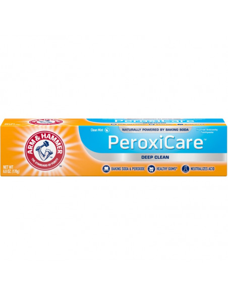 Отбеливающая зубная паста ARM & HAMMER PeroxiCare Clean Mint фото 1
