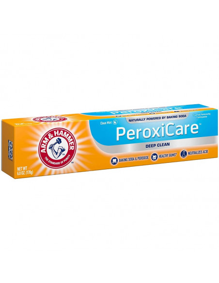 Отбеливающая зубная паста ARM & HAMMER PeroxiCare Clean Mint фото 3