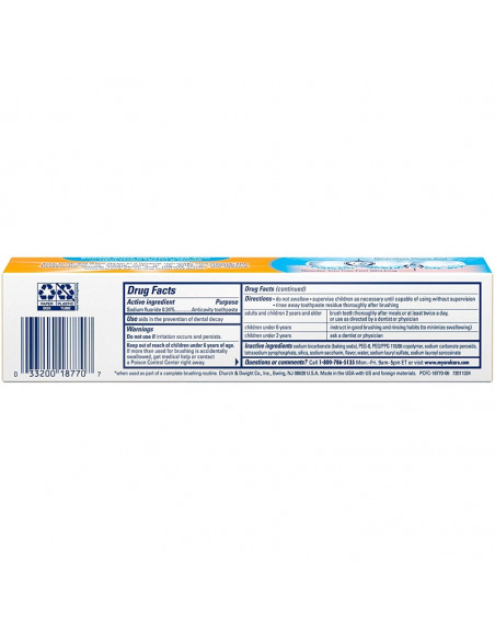 Отбеливающая зубная паста ARM & HAMMER PeroxiCare Clean Mint фото 4