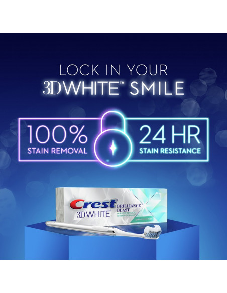 Crest 3D White Brilliance Blast Whitening Energizing Mint фото 4
