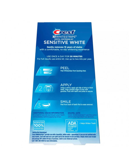 Crest 3D Whitestrips Sensitive White New 2023 фото 2