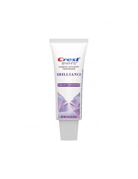Отбеливающая зубная паста Crest 3D White Brilliance Vibrant Peppermint Mini (комплект из 3-х зубных паст) фото 2