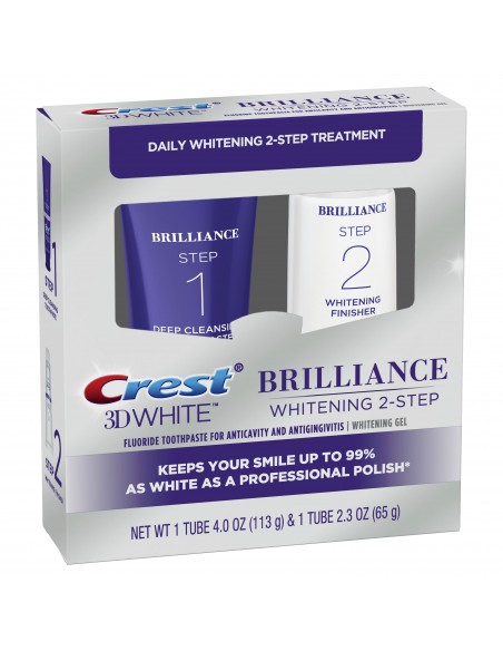 Двухступенчатая система отбеливания Crest 3D White Brilliance + Whitening Two-Step фото 3